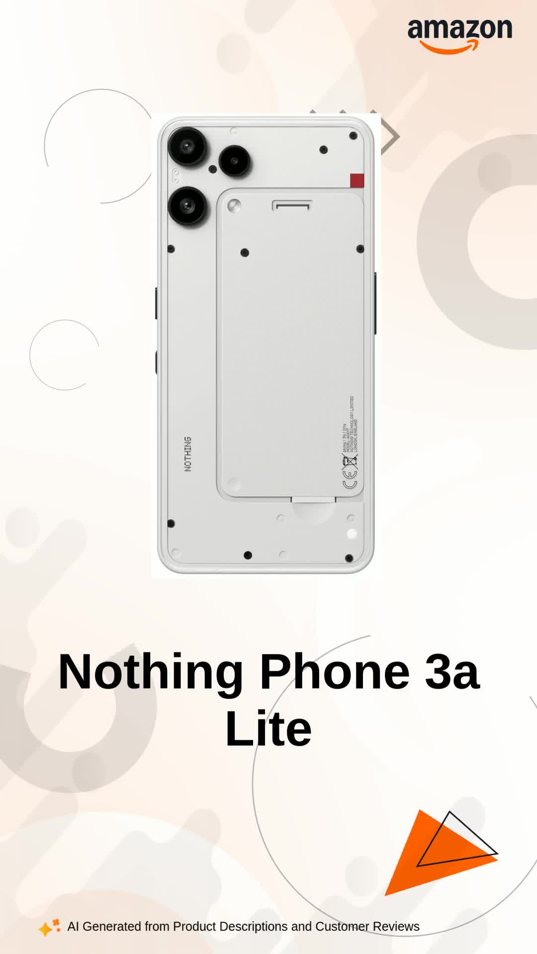 Nothing Phone (3a) Lite (White, 128 GB) (8 GB RAM) : Amazon.in